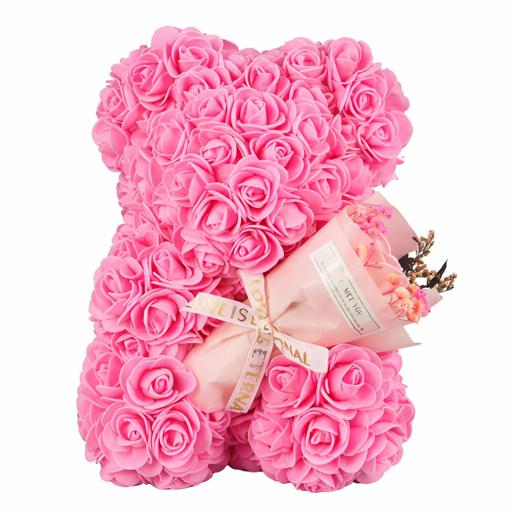 Rose Teddy Bear – Luxury Flower Gift