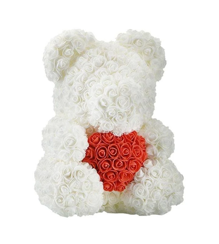 Rose Teddy Bear – Luxury Flower Gift